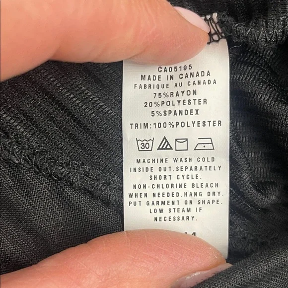 Picadilly Black Sleeveless Cowl Neck Top Faux Leather Sz S - Picture 8 of 11